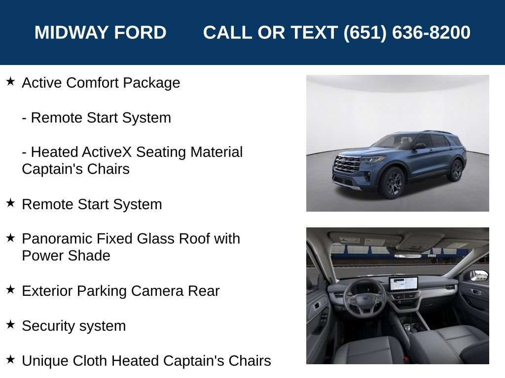 Used 2026 Ford Explorer Active w/ Active Comfort Package AWD/4WD image 13