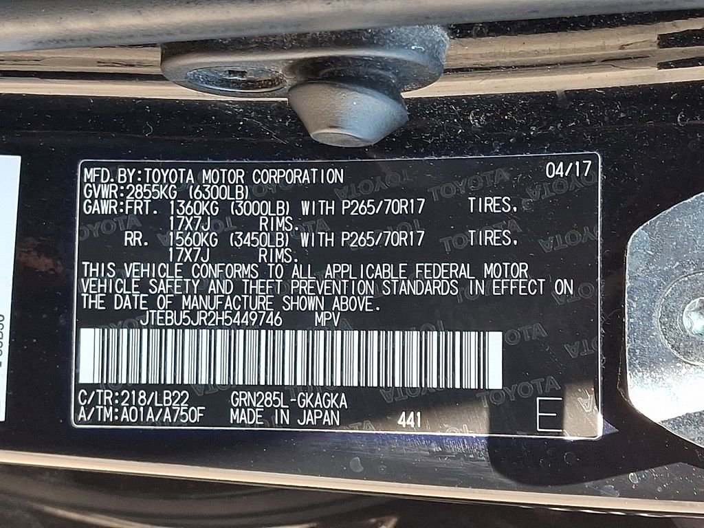 Used 2017 Toyota 4Runner SR5 Premium AWD/4WD image 28