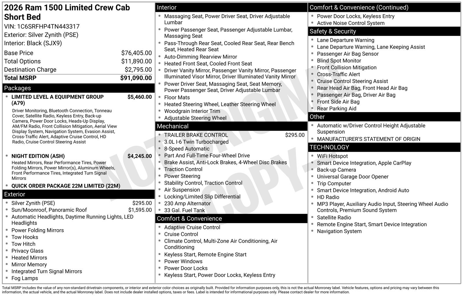 New 2026 RAM 1500 Limited AWD/4WD image 28