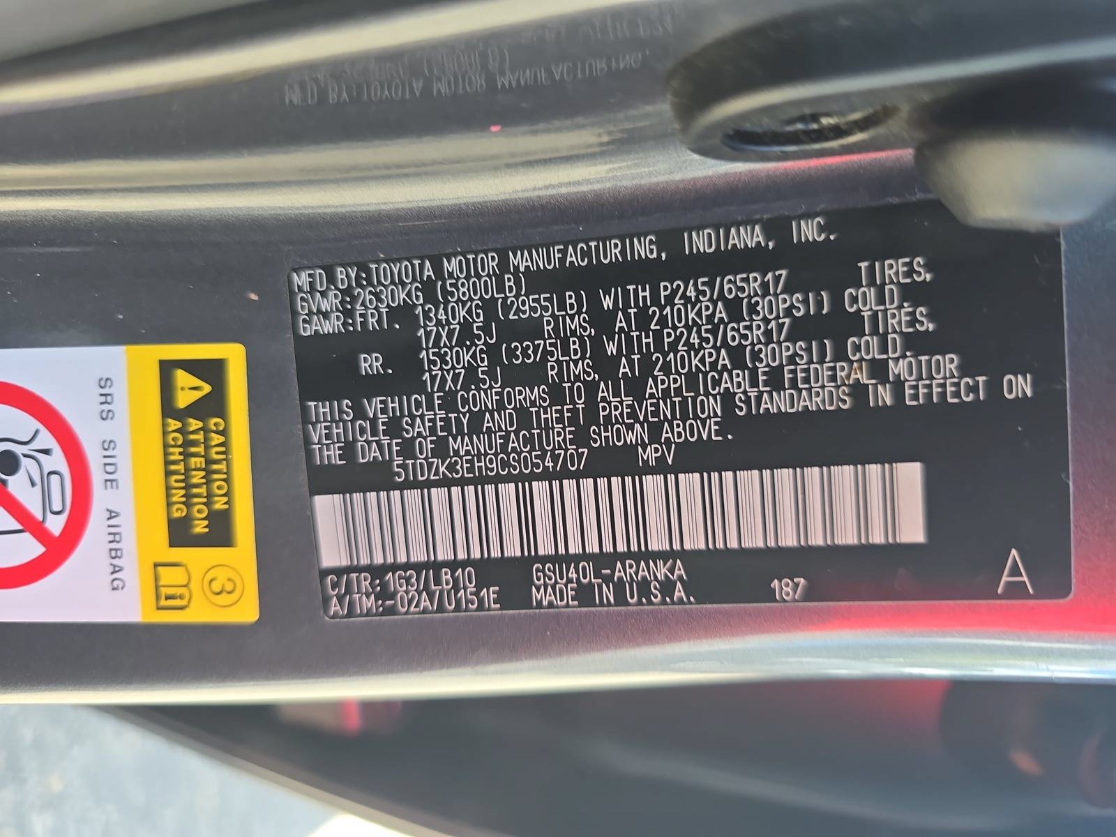 Used 2012 Toyota Highlander SE w/ Tow Pkg FWD image 33