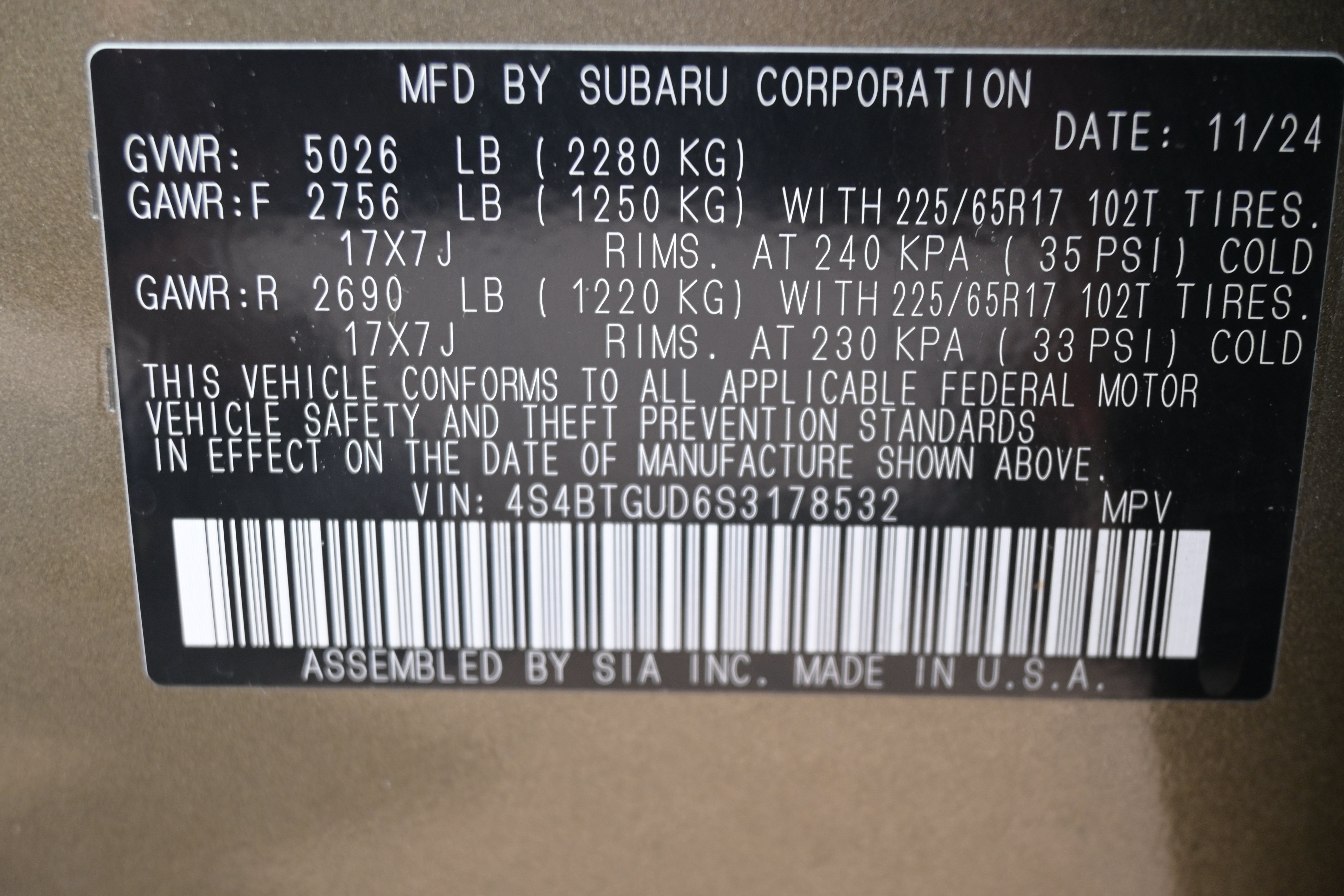 Certified 2025 Subaru Outback Wilderness AWD/4WD image 37
