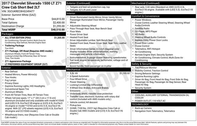 Used 2017 Chevrolet Silverado 1500 LT w/ All Star Edition image 31