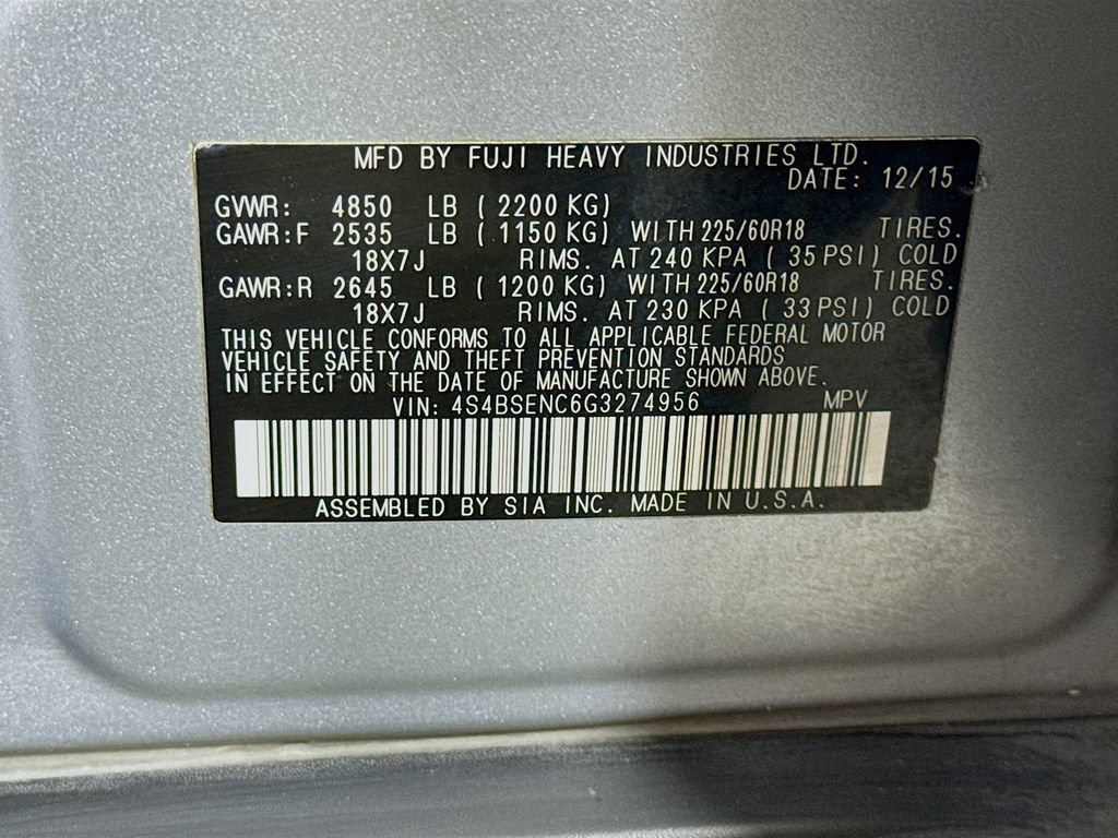 Used 2016 Subaru Outback 3.6R Limited AWD/4WD image 42