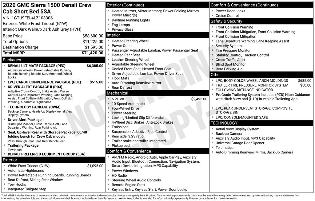 Used 2020 GMC Sierra 1500 Denali w/ Denali Ultimate Package image 9