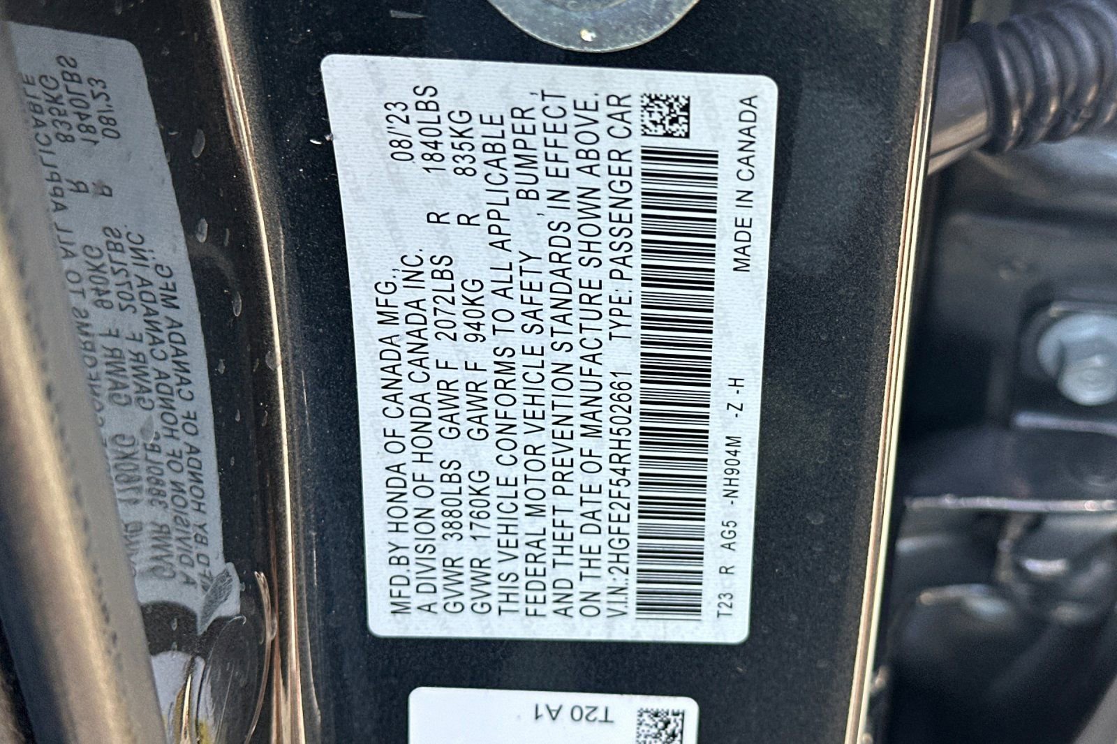 Certified 2024 Honda Civic Sport image 27