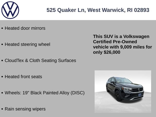 Certified 2024 Volkswagen Taos SE w/ Panoramic Sunroof Package AWD/4WD image 19