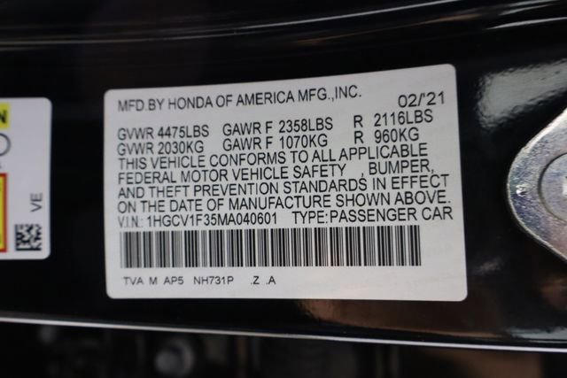 Used 2021 Honda Accord Sport image 35