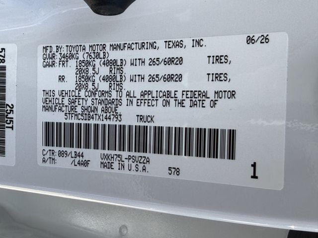 New 2026 Toyota Tundra 1794 Edition AWD/4WD image 29
