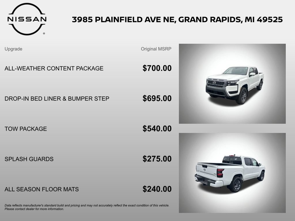 New 2026 Nissan Frontier SV w/ All-Weather Content Package AWD/4WD image 6
