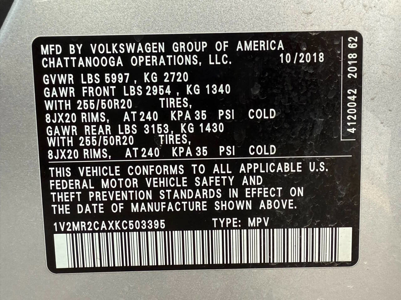 Used 2019 Volkswagen Atlas SEL image 37