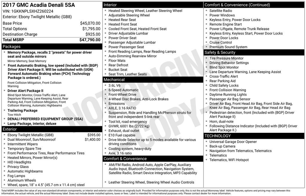 Used 2017 GMC Acadia Denali image 39