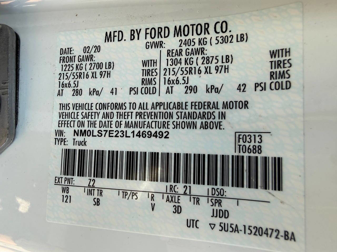 Used 2020 Ford Transit Connect XL FWD image 44