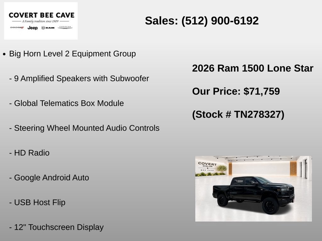 New 2026 RAM 1500 Lone Star AWD/4WD image 33