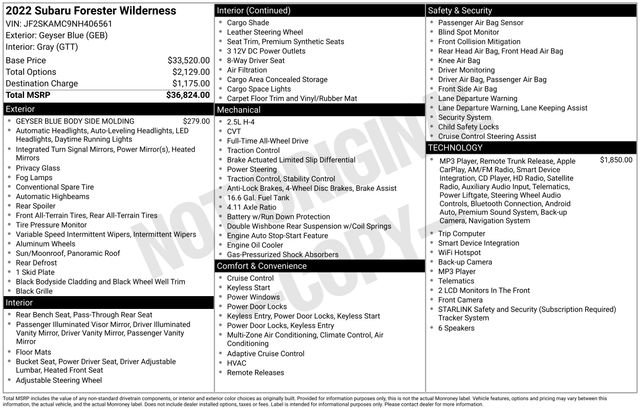 Used 2022 Subaru Forester Wilderness AWD/4WD image 34