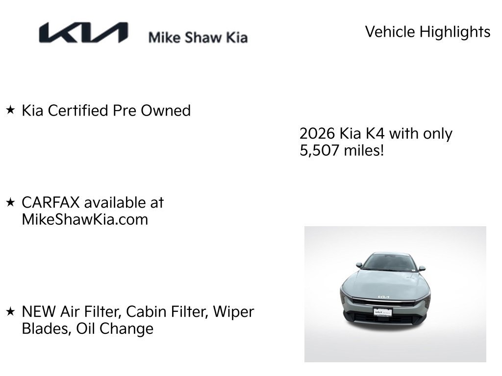 Certified 2026 Kia K4 EX FWD image 6
