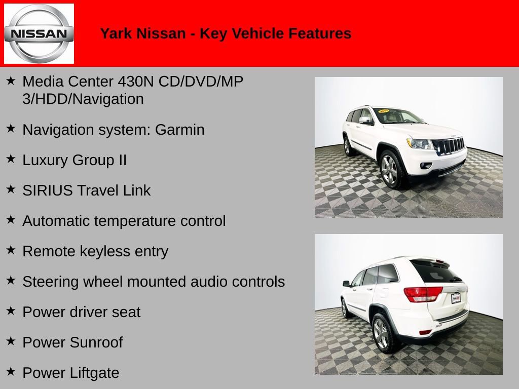 Used 2011 Jeep Grand Cherokee Limited w/ Luxury Group II AWD/4WD image 2
