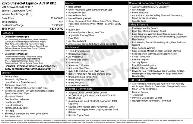 Used 2026 Chevrolet Equinox ACTIV AWD/4WD image 26