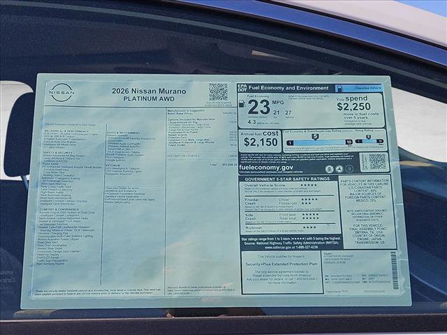 New 2026 Nissan Murano Platinum image 18