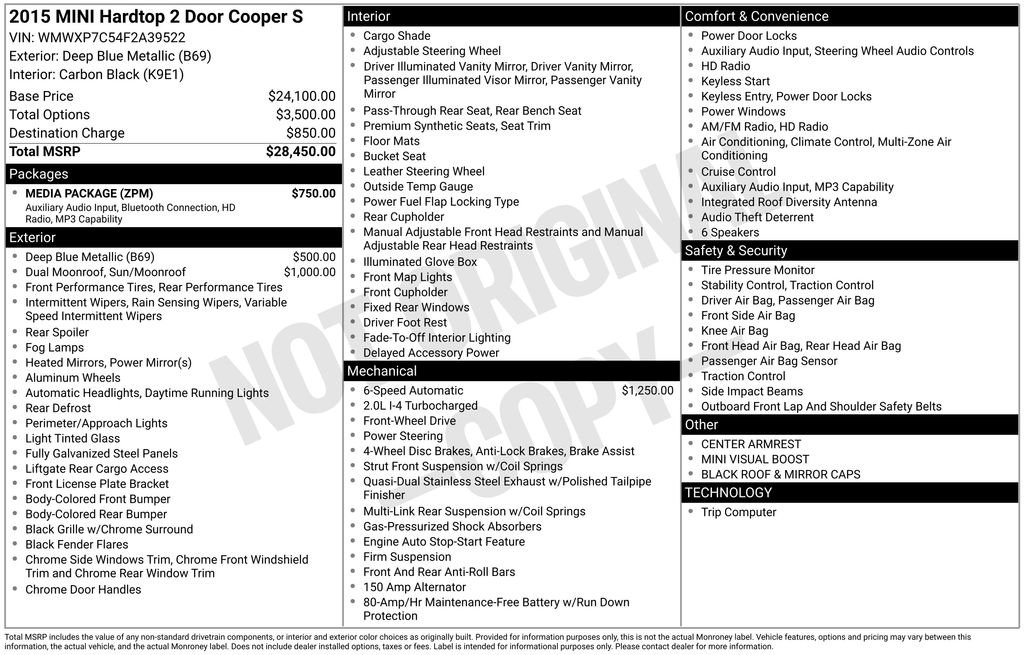 Used 2015 MINI Cooper S image 2
