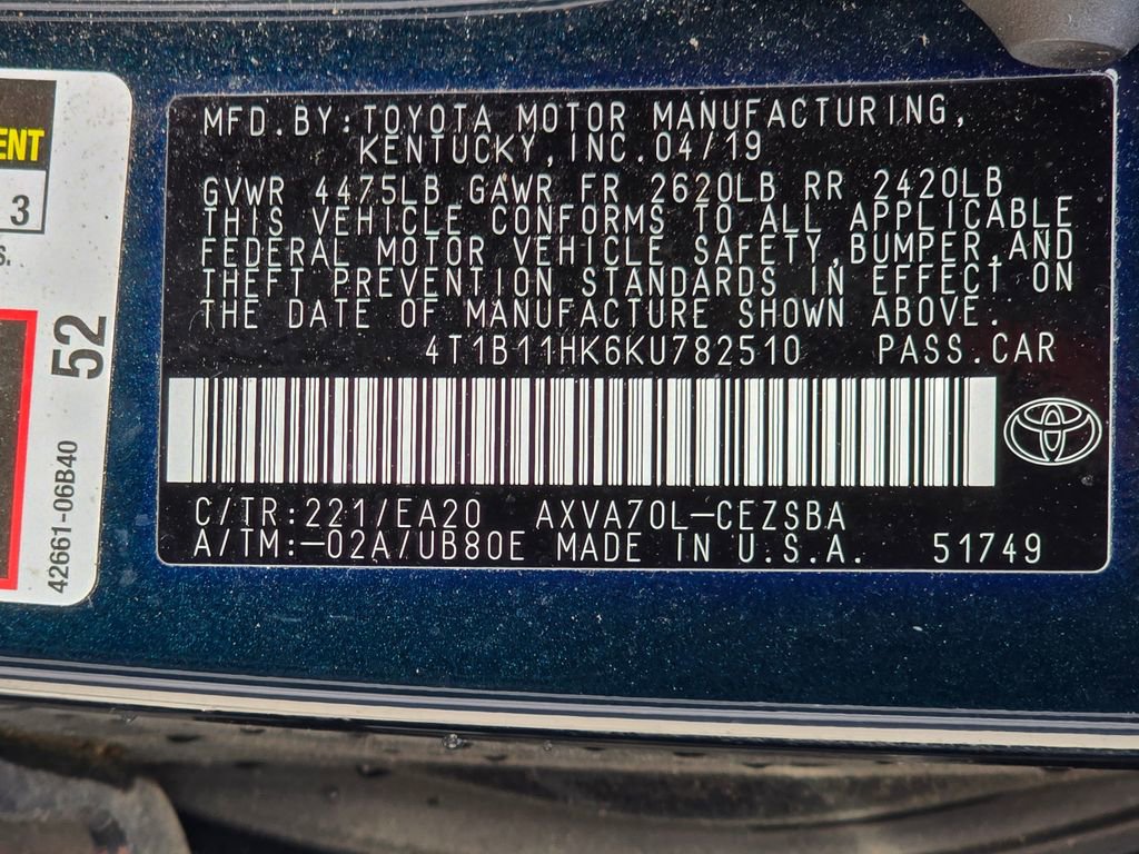 Used 2019 Toyota Camry SE FWD image 22