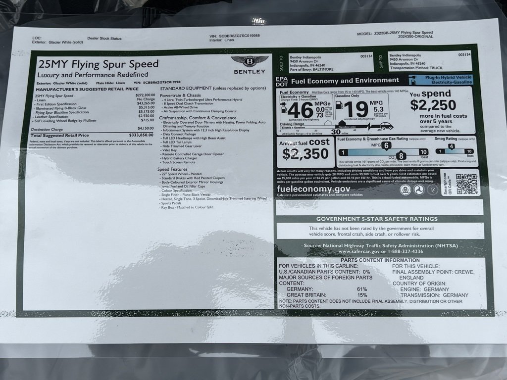 Used 2025 Bentley Flying Spur Speed image 65