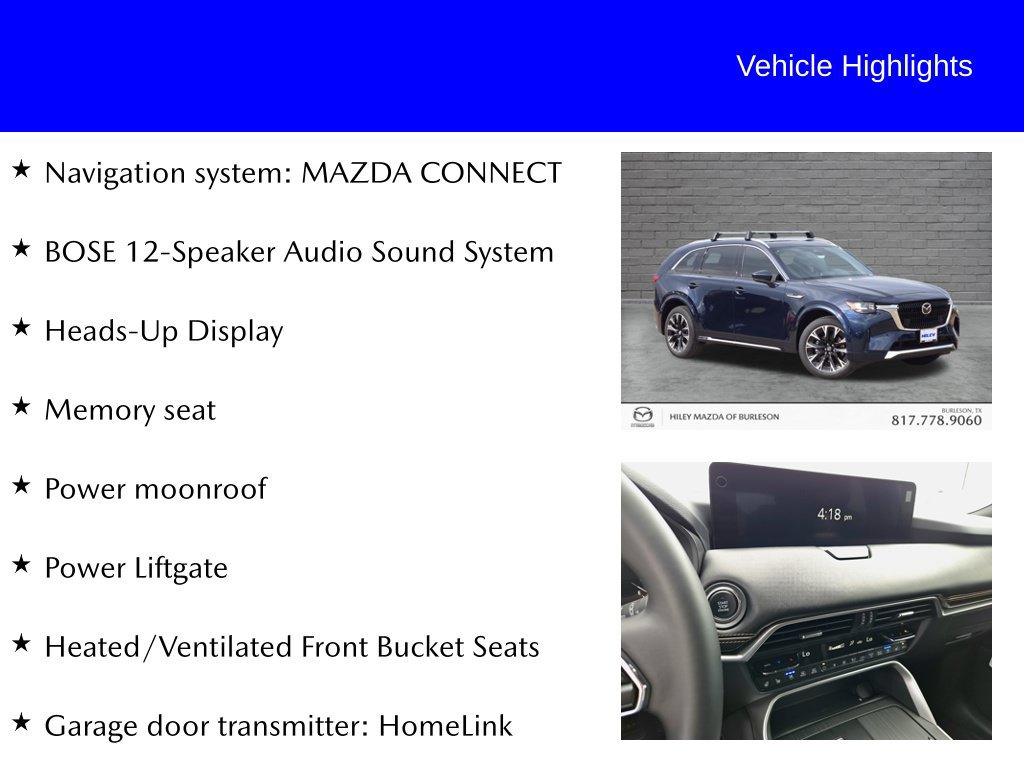 New 2026 MAZDA CX-90 3.3 Turbo S w/ Premium Plus AWD/4WD image 9