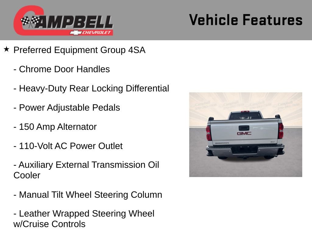 Used 2015 GMC Sierra 1500 SLT w/ SLT Crew Cab Value Package image 16