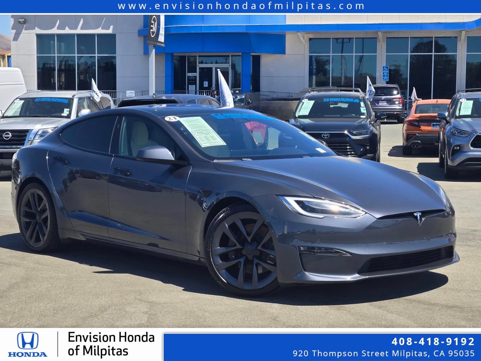 Used 2021 Tesla Model S Plaid AWD/4WD image 1