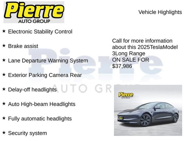 Used 2025 Tesla Model 3 Long Range RWD image 14