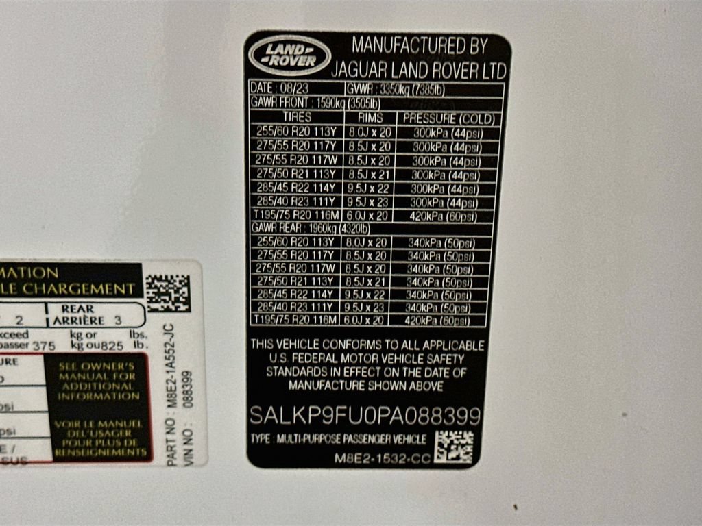Certified 2023 Land Rover Range Rover SE AWD/4WD image 35