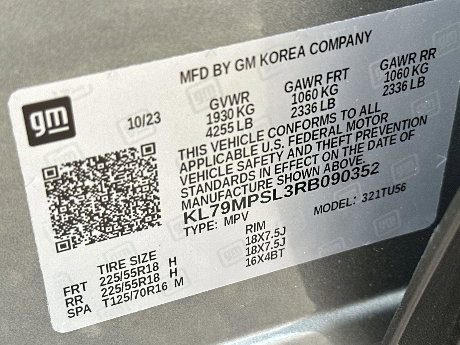 Certified 2024 Chevrolet TrailBlazer LT w/ Driver Confidence Package image 34