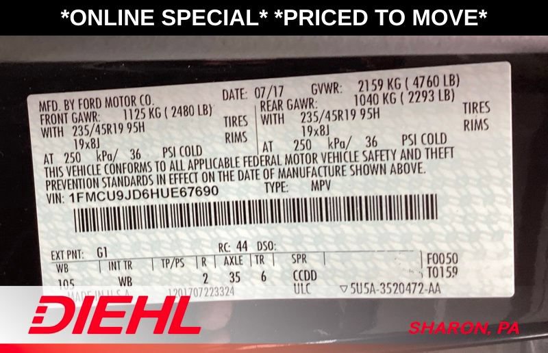 Used 2017 Ford Escape Titanium AWD/4WD image 19