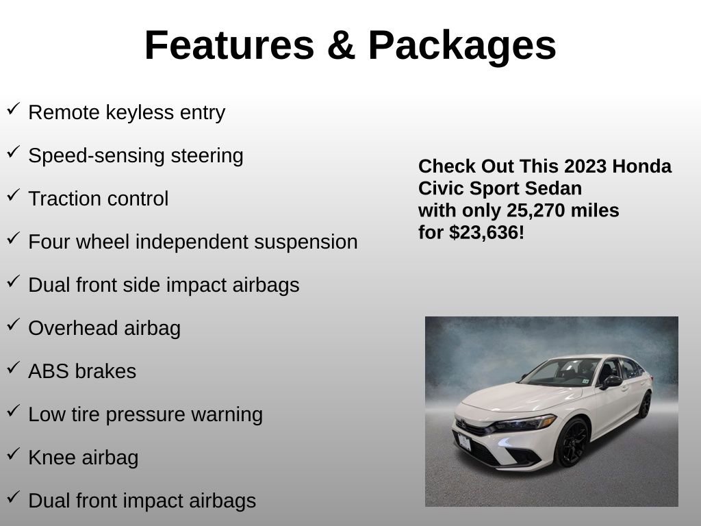 Certified 2023 Honda Civic Sport image 12