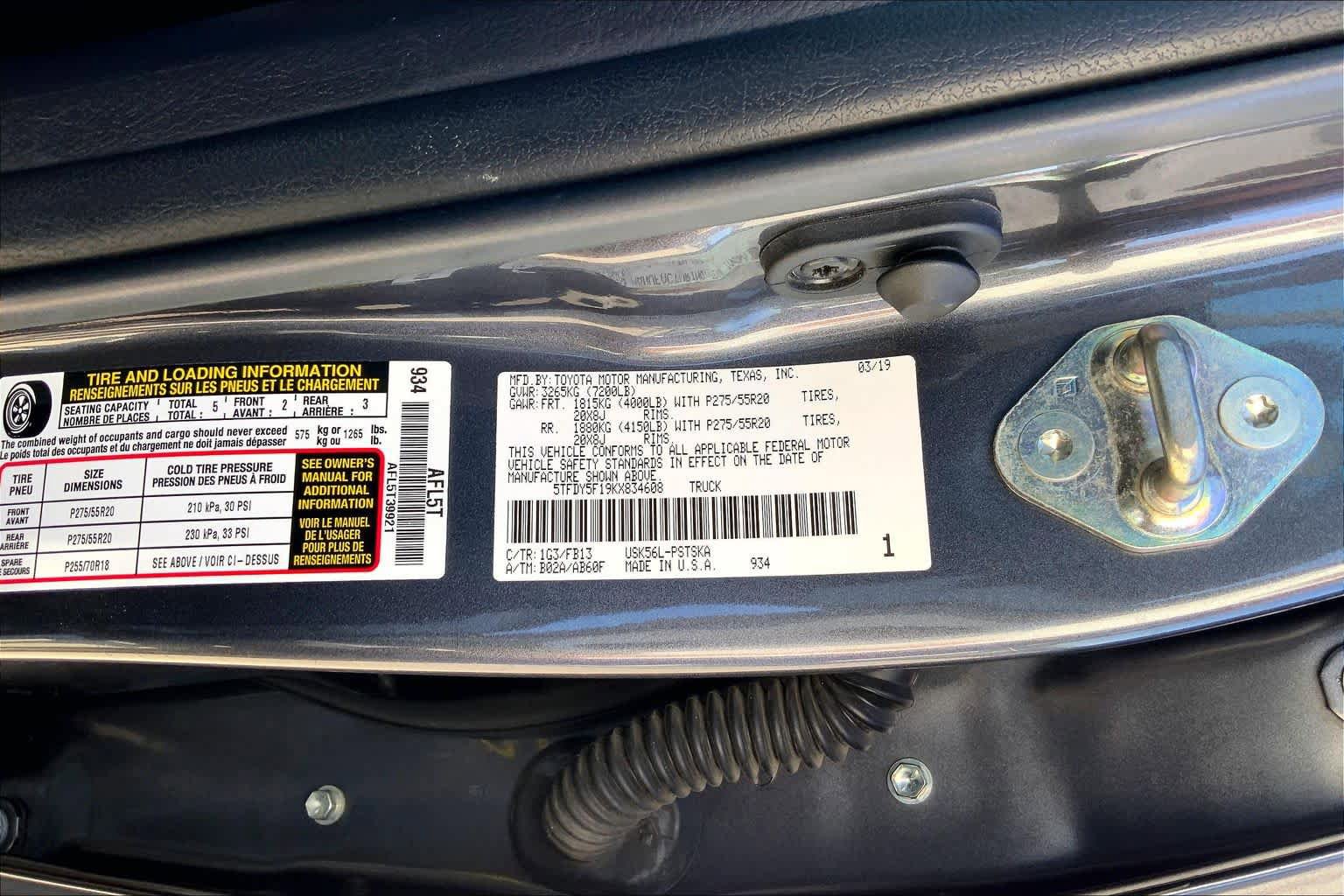 Used 2019 Toyota Tundra SR5 AWD/4WD image 36