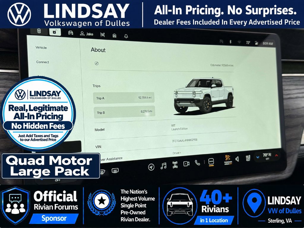 Used 2022 Rivian R1T Launch Edition AWD/4WD image 18