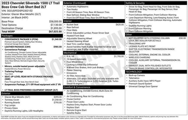 New 2023 Chevrolet Silverado 1500 LT Trail Boss w/ Convenience Package II AWD/4WD image 36