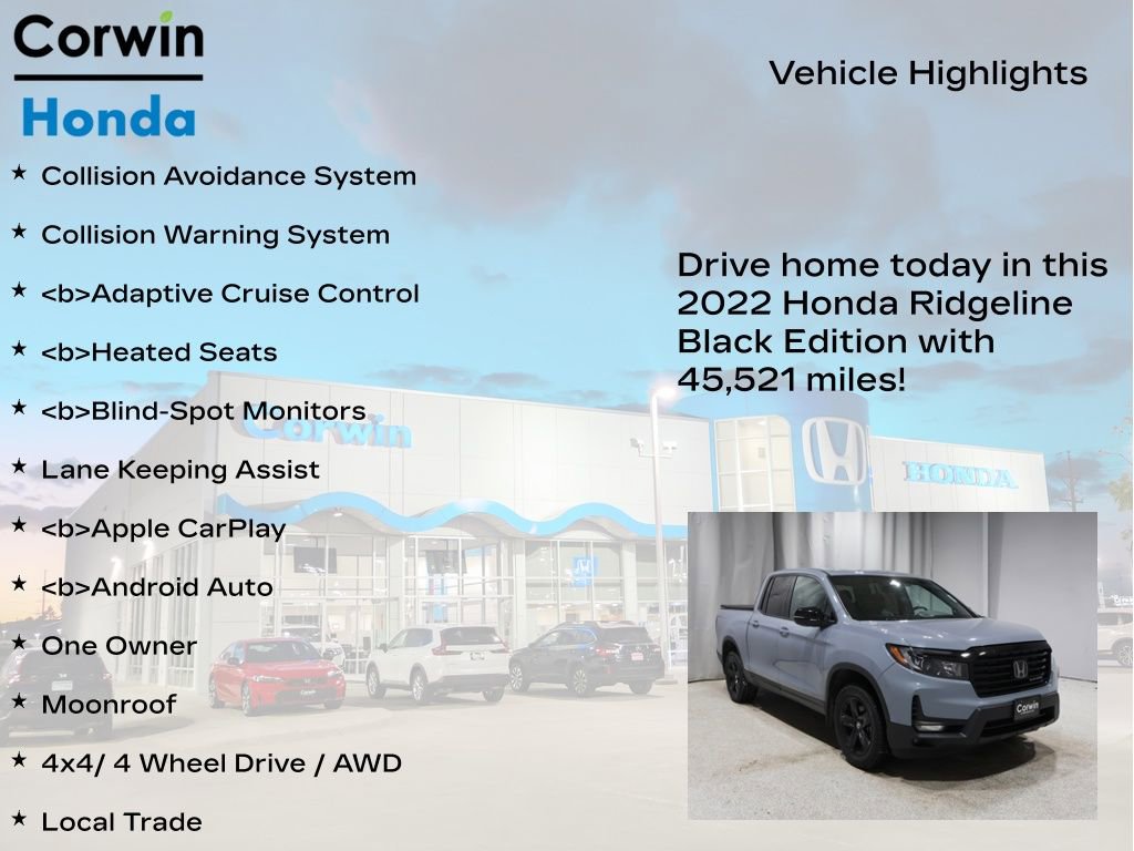 Used 2022 Honda Ridgeline Black Edition image 6