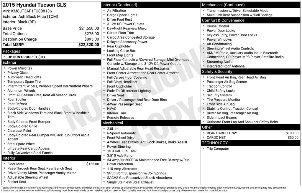 Used 2015 Hyundai Tucson GLS image 9