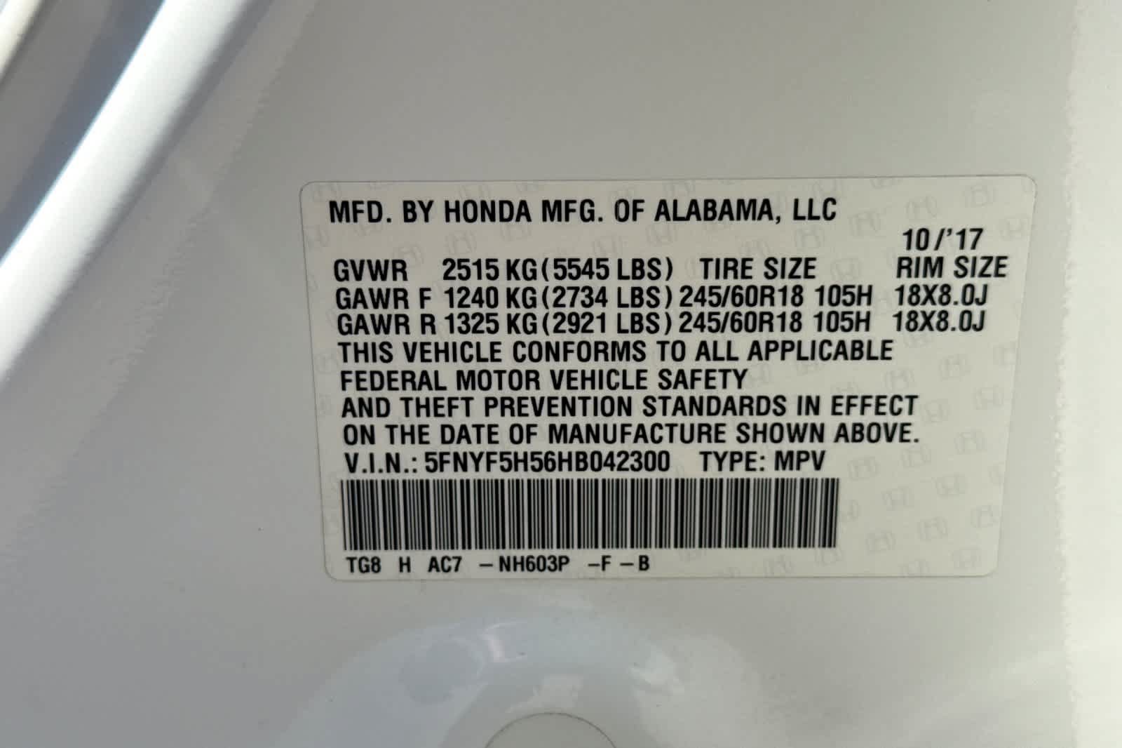 Used 2017 Honda Pilot EX-L image 34