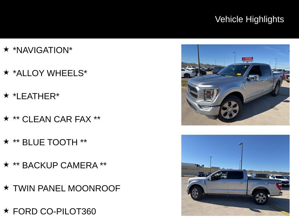 Used 2021 Ford F150 Platinum w/ Equipment Group 701A High image 4