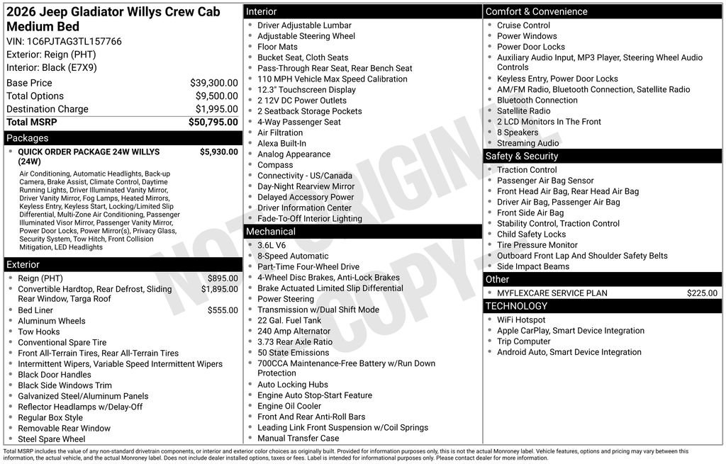New 2026 Jeep Gladiator Willys image 7