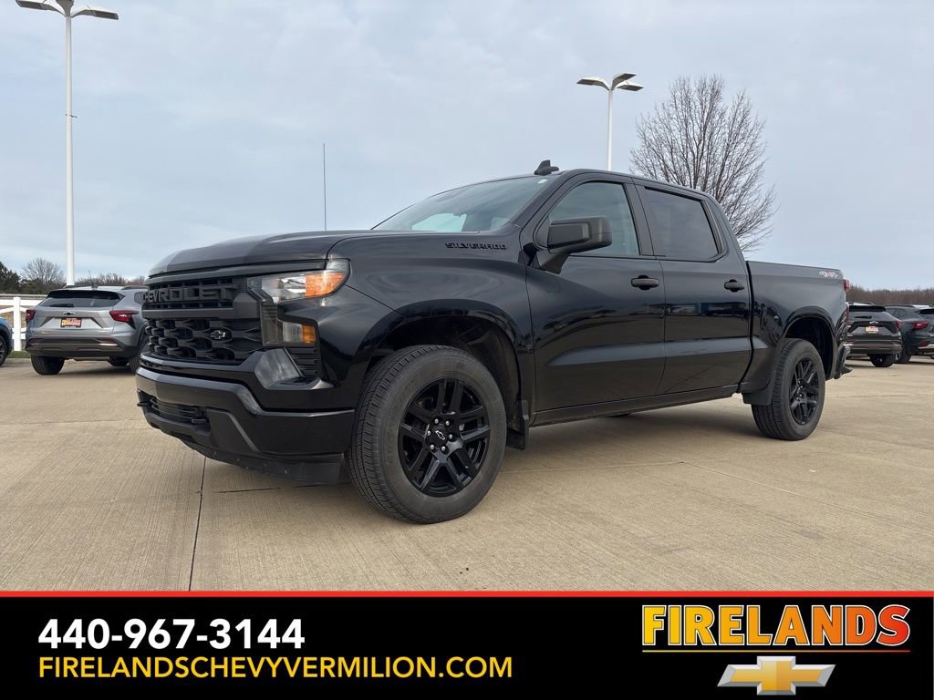 Used 2022 Chevrolet Silverado 1500 Custom w/ LPO, Dark Essentials Package