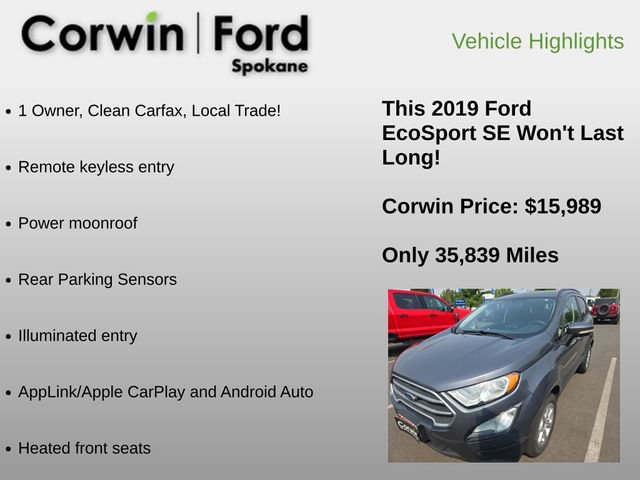 Used 2019 Ford EcoSport SE AWD/4WD image 6