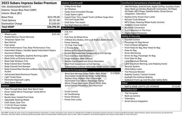 Used 2023 Subaru Impreza Premium image 50
