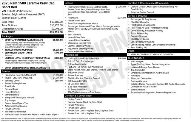 Used 2025 RAM 1500 Laramie w/ Sport Appearance Package AWD/4WD image 35