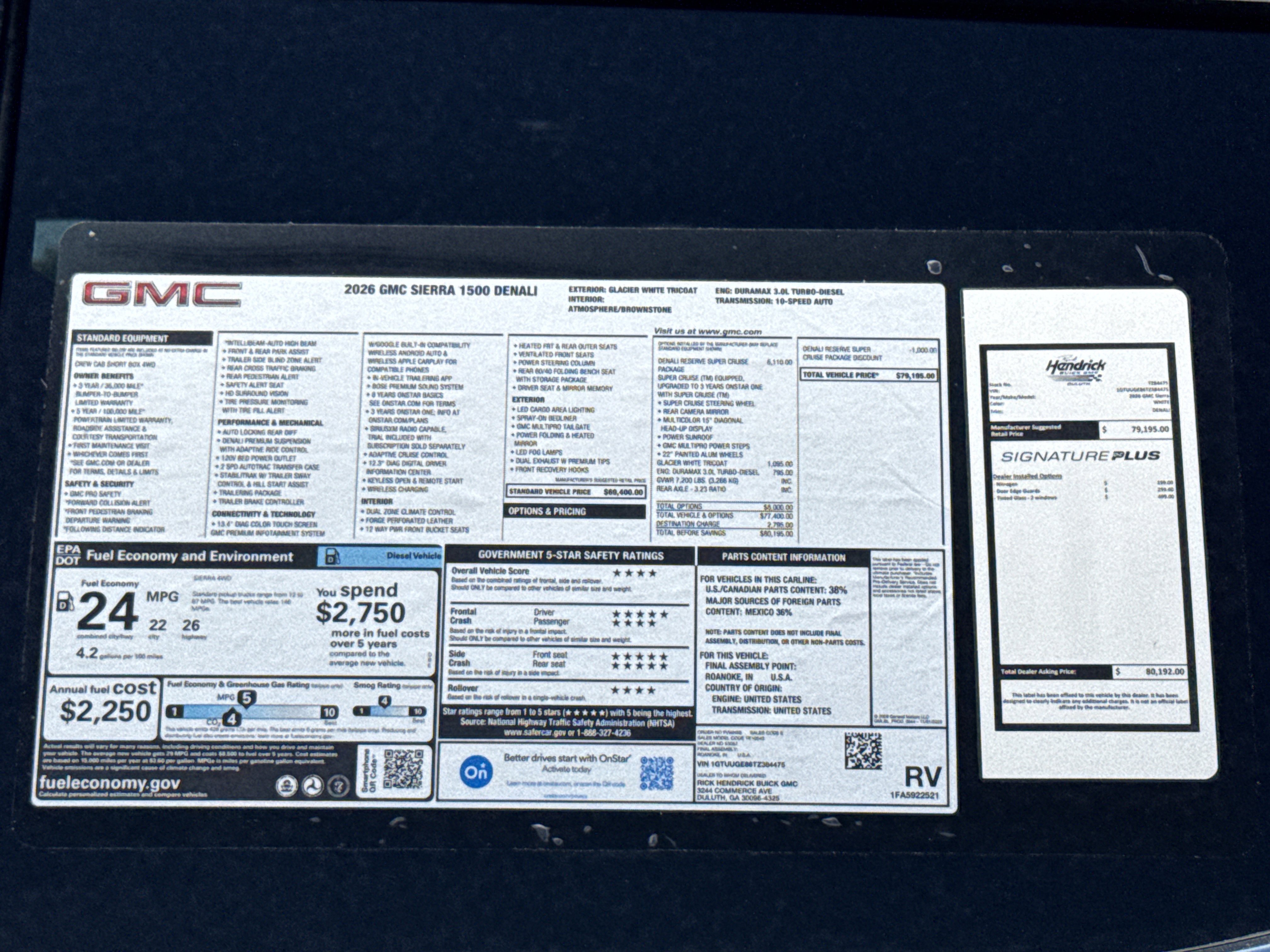 New 2026 GMC Sierra 1500 Denali AWD/4WD image 36