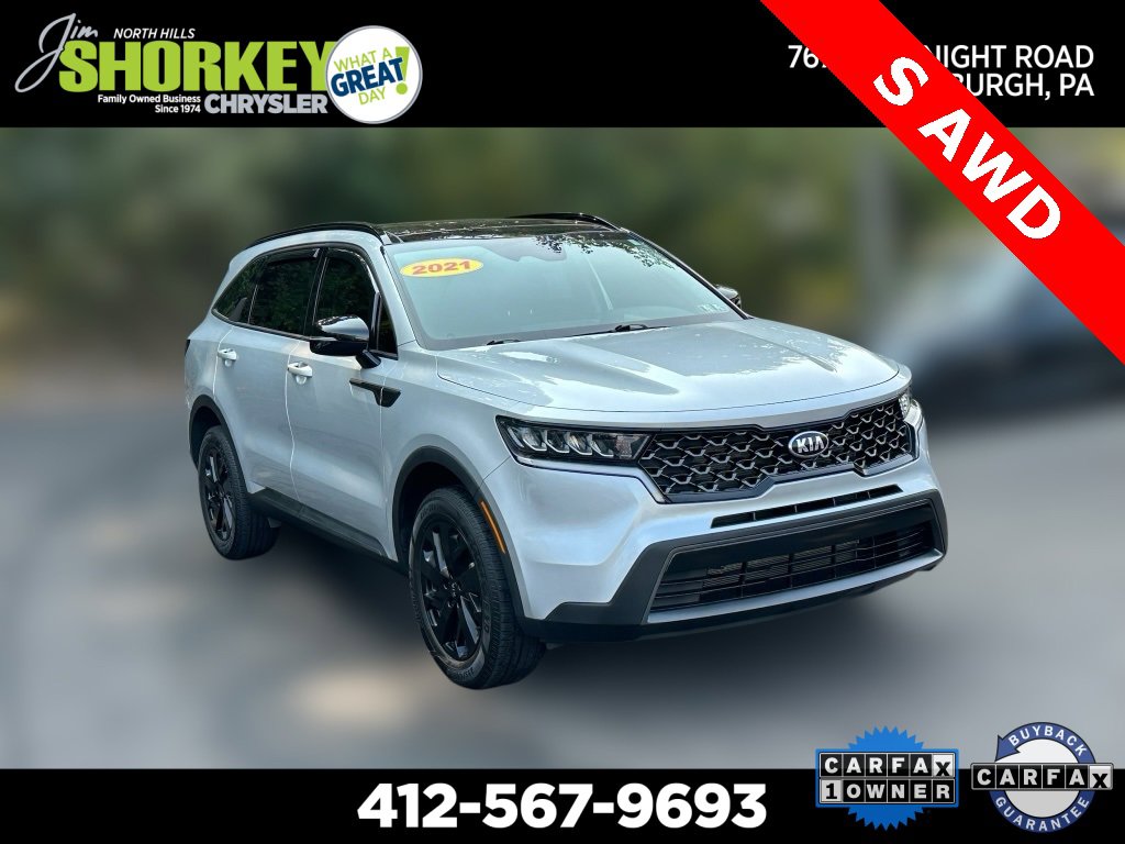 Used 2021 Kia Sorento S w/ Panoramic Sunroof Package