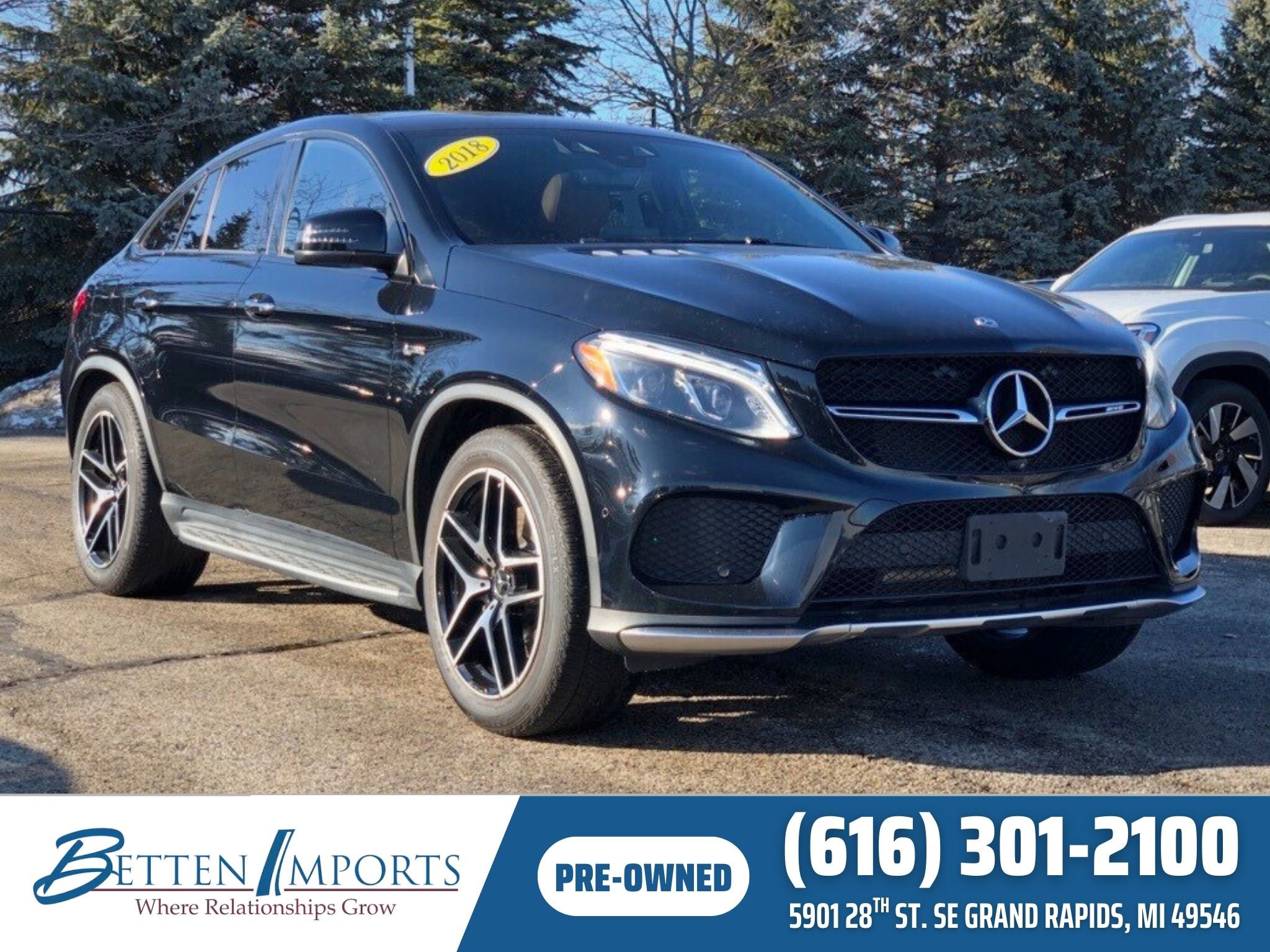 Used 2018 Mercedes-Benz GLE 43 AMG 4MATIC Coupe w/ Parking Assist Package image 1