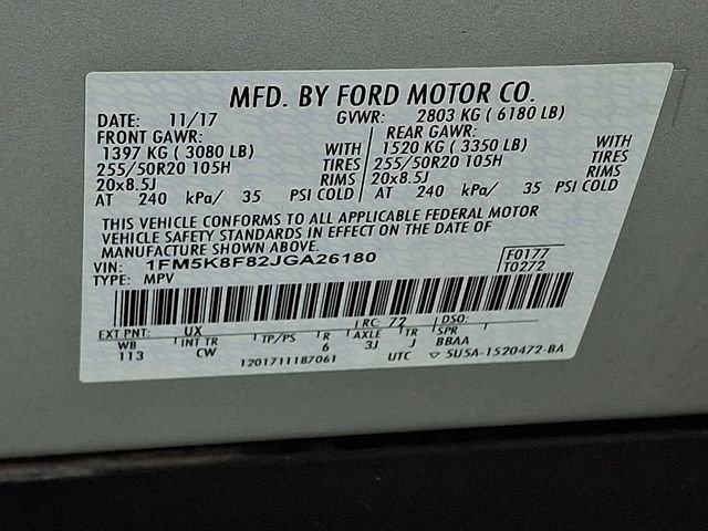 Certified 2018 Ford Explorer Limited AWD/4WD image 27
