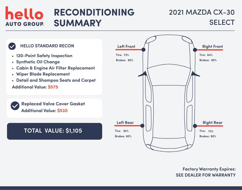 Used 2021 MAZDA CX-30 FWD 2.5 S w/ Select Package image 3